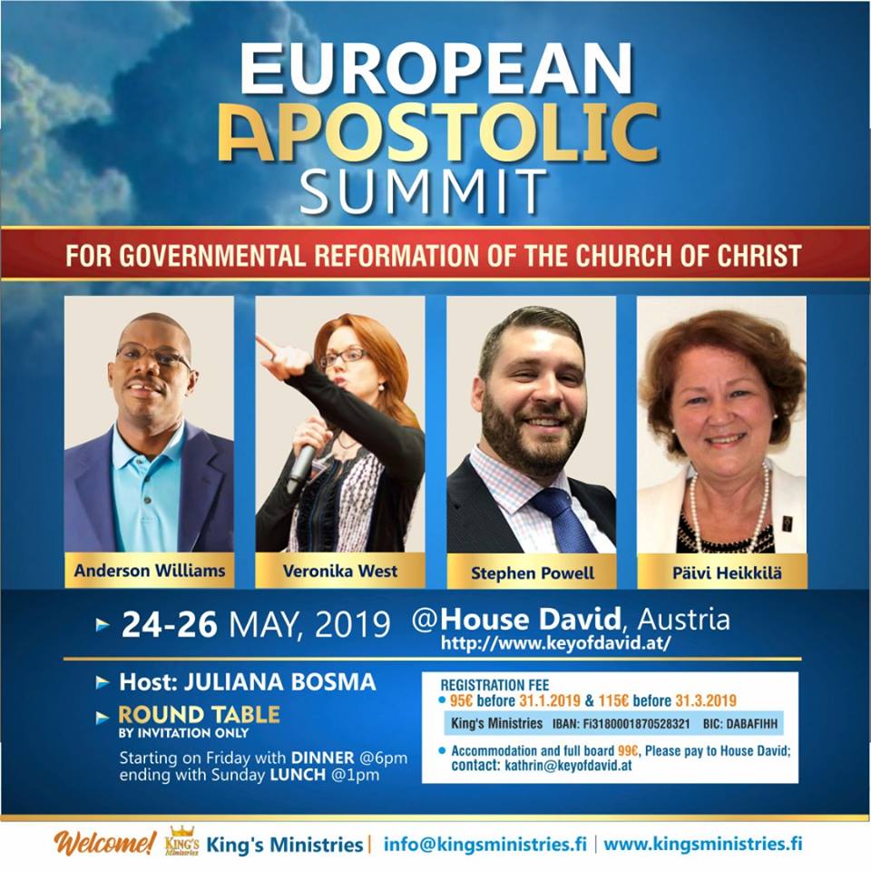 EUROPEAN APOSTOLIC SUMMIT May 2019 